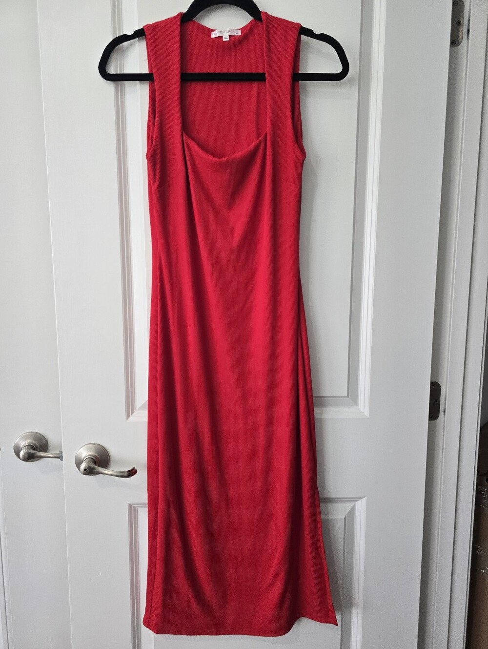 NWOT Red Ribbed Dress